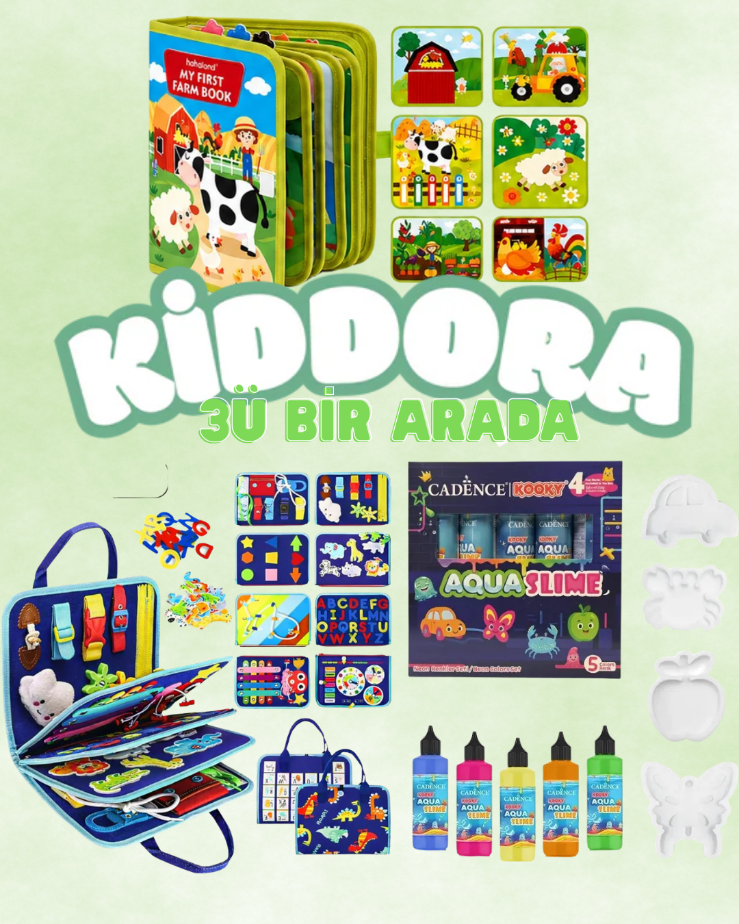 Kiddora 3ü bir arada erkek çocuk seti