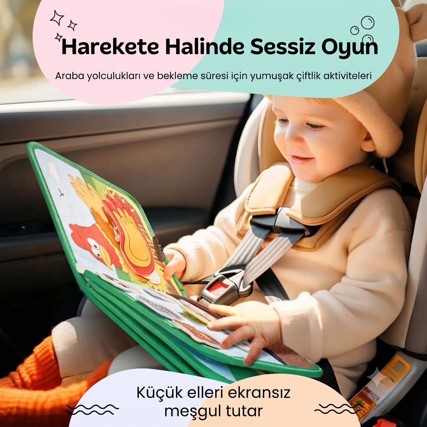 Kiddora™️ Eğitici Montessori Çiftlik Hikayesi Kitabı