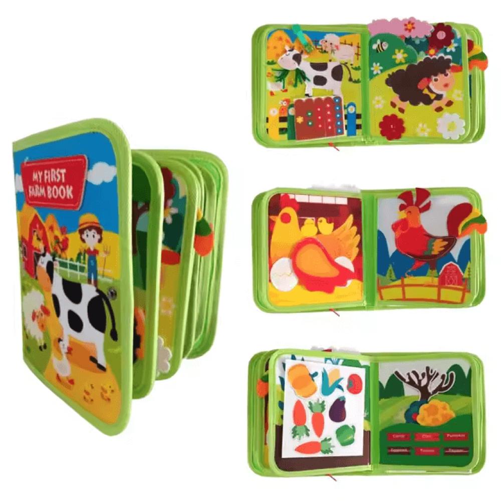 Kiddora™️ Eğitici Montessori Çiftlik Hikayesi Kitabı